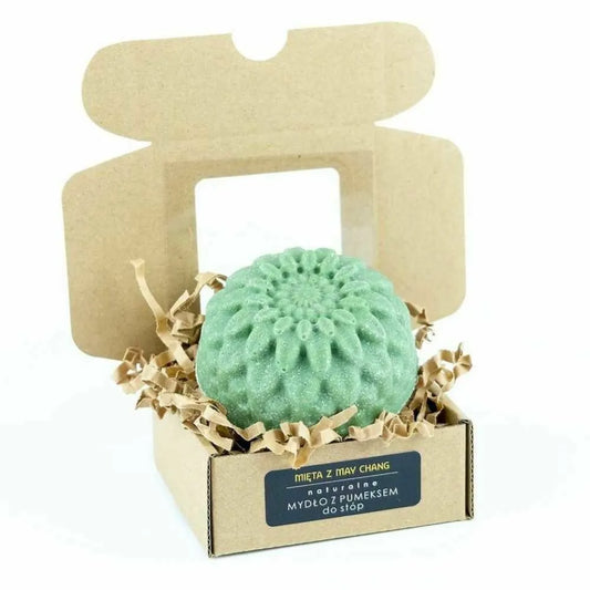 Mydło z Pumeksem do Stóp MIĘTA 120 g - Miodowa Mydlarnia