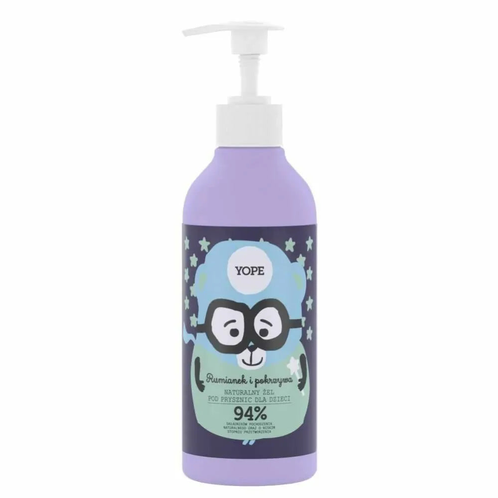 Naturalny Żel pod Prysznic dla Dzieci RUMIANEK POKRZYWA 400 ml - YOPE